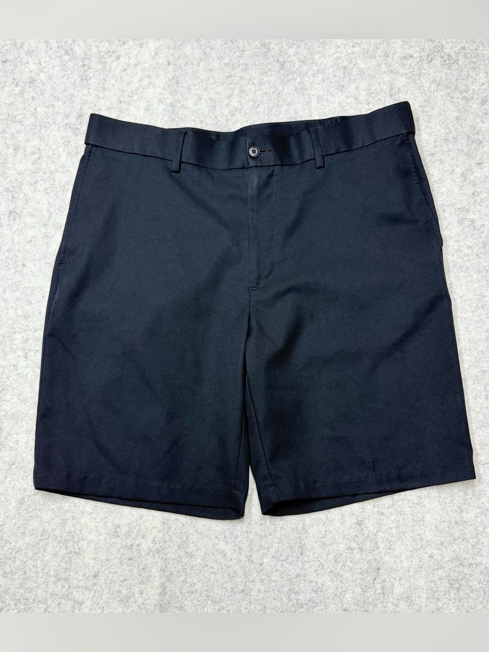 PGA Tour Men's Golf Shorts Black Size 36 Flat Front Performance Active Casual